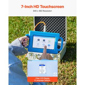 เครื่องตรวจจับน้ำใต้ดินแบบหน้าจอสัมผัส Pro 7 นิ้ว พร้อมระบบทำแผนที่อัตโนมัติ ระยะตรวจจับ 1640 ฟุต (500 เมตร) เครื่องตรวจวัดน้ำใต้ดินและดิน - Product Image 5
