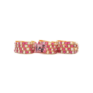 Square Style American Diamond Bangles 2x6-Fashion Bracelets - Product Image 2