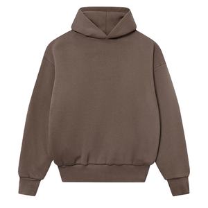 Premium Quality Men's Zipper <b>Hoodie</b> Tracksuits Oversized Drop Shoulder Solid Color Custom Design 100% Cotton Fleece For Winter - Product Image 5