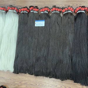 Cabello rubio vietnamita a granel para pedidos grandes, disponible en stock de 24 a 28 pulgadas, liso natural, disponible en stock, listo para enviar. - Product Image 5