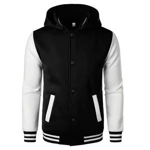 Chaqueta universitaria de béisbol OEMODM de alta calidad, con logotipo bordado en chenilla personalizado, chaqueta Letterman de lana gruesa y cálida para hombre. - Product Image 1