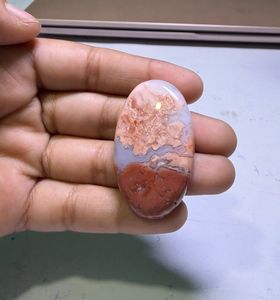 Cabochon en Agate Coton Naturel de Haute Qualité, Pierre Précieuse en Vrac pour la Fabrication de Bijoux - Product Image 2