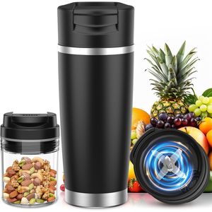 Frullatore Portatile Senza Fili con Bicchiere Isolato da 24oz, Frullatore da Viaggio Personale in Acciaio Inossidabile per Frullati e Smoothie, Regalo per le Feste - Product Image 1