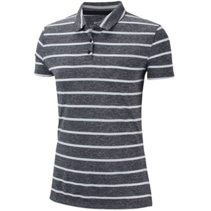 Camiseta Casual de Mujer, Tejida en Algodón Sólido, Manga Corta, Transpirable, Ecológica, Tela Oxford, Diseño a Rayas Blancas, Azules y Rojas - Product Image 3