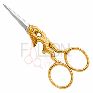 Tijeras Vintage con Bordado de Caballo, de Acero Inoxidable, para Recortar Cejas, Cortar Hilo y Manualidades, OEM ODM - Product Image 2