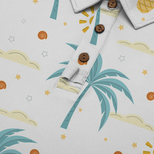 Fabricants de vêtements de golf OEM ODM, polos de golf personnalisés de qualité supérieure, séchage rapide, respectueux de l'environnement, imprimés en bambou, style hawaïen, sublimation - Product Image 4