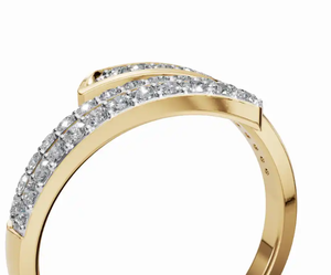 Anillo de Diamantes Radiance Split Band de 0.306 Quilates con 37 Diamantes, Elaborado en Oro Amarillo, Rosa o Blanco de 9kt, 14kt o 18kt, Joyería Fina - Product Image 3