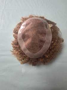 Prothèse capillaire homme en cheveux humains indiens Remy bouclés, base mono - TAZ HAIR BANGLADESH - Product Image 3