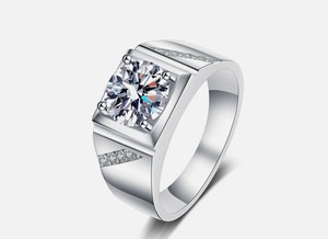 Bague en argent sterling 925 plaqué or rose avec moissanite taillée en griffes, élégante, pour fiançailles, mariage, fête, promesse, style minimaliste - Product Image 2