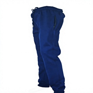 <b>Mens</b> Navy Blue 100% Cotton Fleece Casual Bottoms Drawstring Joggers Straight Leg Sweat <b>Trousers</b> Soft <b>Thermal</b> Sportswear - Product Image 1
