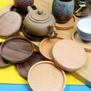 Sous-verres modernes YINXIN en bois massif de style japonais, tapis isolants pour tasses et bols, napperons de luxe pour cérémonie du thé, cuisine et salle à manger - Product Image 4
