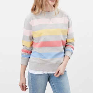 Sweat-shirt en coton à col rond pour femmes, fabricant OEM en gros, broderie de logo personnalisé, vêtements streetwear haut de gamme, exportateur - Product Image 1