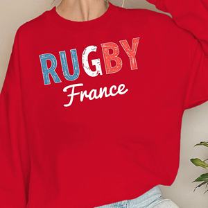 RUGBY Francia en sudaderas de mujer con texto en negrita - Product Image 5