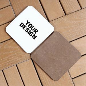 Posavasos Cuadrados de Madera MDF de 95 mm para Sublimación, Personalizables al por Mayor - Product Image 1