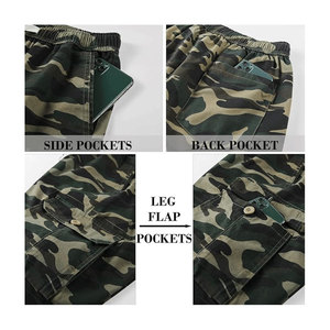 กางเกงขาสั้นคาร์โก้คุณภาพสูงสำหรับฤดูร้อน ผู้ชายไซส์ใหญ่ ผ้าฝ้ายลำลอง กางเกงกีฬาห้าส่วน สำหรับฤดูร้อนและชายหาด รับผลิตแบบ OEM - Product Image 3