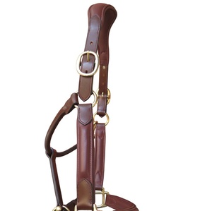 Catégorie de produits Halter surélevé en cuir souple indien de haute qualité avec raccords en laiton massif Prix de vente entier - Product Image 3