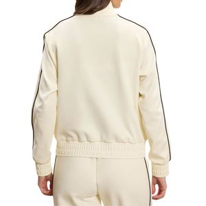 Women's Athletic Track <b>Jacket</b> with Piping Detail Full Zip Stand Collar Training Sportswear Lightweight Casual <b>Workout</b> <b>Jacket</b> OEM - Product Image 4