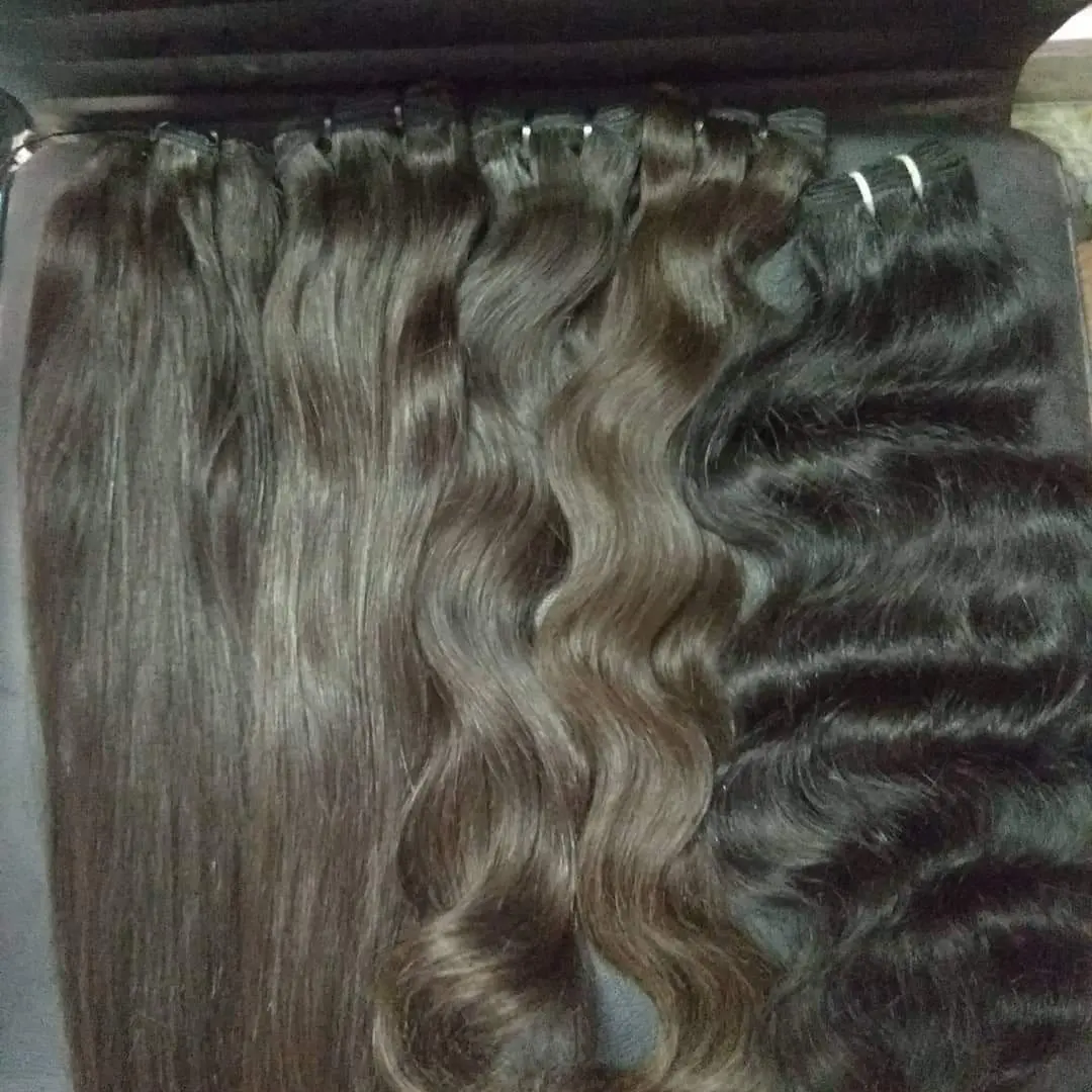 South Indian Virgin Wavy Human Hair Directly from South Temples 100% Raw Wavy Virgin Human Hair