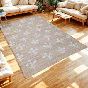 Tapis Kilim en jute et coton à tissage plat Tapis artisanal fait à la main avec des motifs tribaux traditionnels d'Inde - Product Image 6