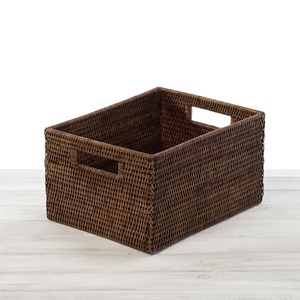 Cestas de almacenamiento de ratán hechas a mano, cesta para la ropa sucia, organización, decoración industrial para el hogar, almacenamiento - Product Image 5