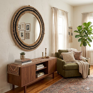 Wholesale Rustic Design Seagrass <b>Round</b> Wall <b>Mirror</b> Decoration Living Room <b>Big</b> Wall <b>Mirror</b> Competitive Pricing from Vietnam - Product Image 3