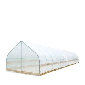 12FT X 60FT Stable Tunnel <b>Greenhouse</b> for Grow Tent 6 Mil Clear EVA <b>Plastic</b> Film Cold Frame Hand Crank Roll Peak Ceiling Roof - Product Image 6