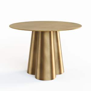 Table d'appoint en métal à surface polie, idéale pour servir des boissons et ranger des accessoires lors de rassemblements - Product Image 1