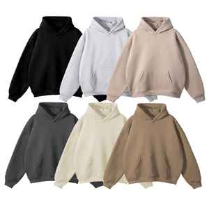 Wholesale <b>Men's</b> Casual Solid Color Fleece <b>Hoodie</b> with Digital Printing Breathable Eco-Friendly Custom Logo & Design - Product Image 3