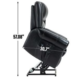 เก้าอี้ปรับเอนไฟฟ้าแบบยกตัวได้ รองรับน้ำหนัก 350 ปอนด์ หนังแท้ ทนทาน พร้อมระบบปรับเอนอัตโนมัติแบบ Dual Motor สำหรับโรงพยาบาล - Product Image 3