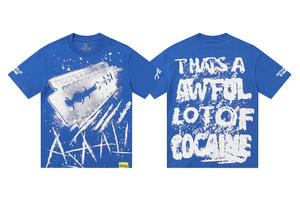 T-shirt graphique pour homme en coton de qualité supérieure, parfait pour un confort quotidien et un look streetwear moderne - Product Image 3