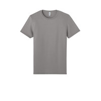NIKDAS ENTERPRISES Unisex T-shirt 100% katoen, bulk opdruk, grijs, korte mouwen, O-hals, katoenen jersey, 180g, ademend