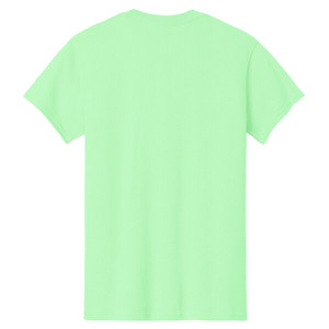 Camisetas Formales de Hombre Estilo Urbano 100% Algodón Peinado con Patrón de Letras Bordadas y Opción de Logotipo Personalizado Verde Menta - Product Image 2