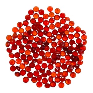 Onyx orange naturel, pierres précieuses rondes taillées en diamant de 3 mm, calibrées, en vrac, pour la fabrication de bijoux et les fournitures d'artisanat - Product Image 3