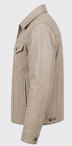 Veste en cuir de style Genz de haute qualité, très élégante et cool - Product Image 4