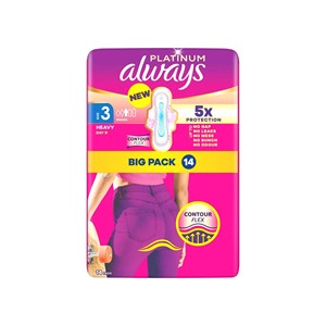 Serviettes hygiéniques Premium Always Platinum, soins féminins avancés, ultra fines, haute absorption et protection confort supérieure - Product Image 4