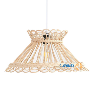 Hot New Eco Friendly Bamboo Rattan Chandelier Handmade Hanging Lamp for Hospitality Decoration - Product Image 3
