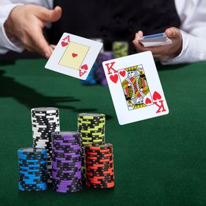 300 pezzo Claytec Texas Holdem Set di Chip da Poker 14 grammo di peso compreso il vassoio - Product Image 3