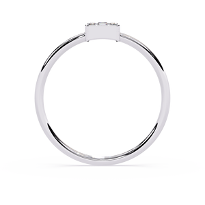 Bague de fiançailles en platine avec diamant taille émeraude et diamants latéraux ronds, certifiée GIA, bijoux classiques pour femmes - Product Image 4