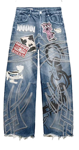 Conjunto de Chaqueta y Pantalones de Chándal Unisex de Mezclilla Vintage Personalizado, Ajuste Delgado, Ligero, con Capucha, Jeans Sólidos, Logotipo Bordado, Efecto Desgastado y Decolorado por el Sol - Product Image 3