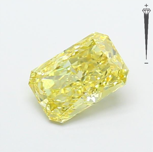 Diamant de laboratoire CVD certifié IGI, taille Radiant, 1,48 carat, couleur Jaune Intense Fantaisie, clarté VS1, LG 791626994, ROYAL GEMS FOR JEWEL - Product Image 2