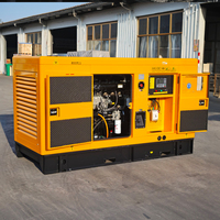 Groupe électrogène diesel silencieux à refroidissement par eau puissant 30/50/60/80/100/125 kVA, triphasé industriel