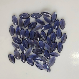 อเมทิสต์ธรรมชาติ 8x4 มม. ทรงมาร์คีส์เจียระไน สีม่วง คุณภาพดีที่สุด พลอยเม็ดเดี่ยว เอฟเฟกต์เพลโอโครอิก สำหรับทำเครื่องประดับ สีแดง - Product Image 4