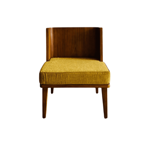 Modern Upholstered Restaurant Dining <b>Chair</b> with Cushioned Seat and <b>Back</b> Teak Wood Frame for Coffee Shop and Commercial Use - Product Image 2