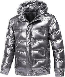 Chaqueta Acolchada de Poliéster Impermeable y Transpirable para Hombre, con Cremallera Frontal, Diseño OEM Personalizado, Recubierta, Delgada, con Burbujas, Resistente al Viento y Acabado Brillante - Product Image 6