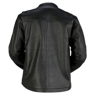 Leather Sheepskin Motorcycle <b>Jacket</b> Winter <b>Fur</b> <b>Lined</b> Plus Size Zipper Windproof Custom OEM ODM Wholesale - Product Image 6