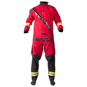 Professional Rescue Dry <b>Suit</b> <b>Red</b> <b>Black</b> Waterproof Industrial Protective Coverall High Visibility Reflective Safety Workwear - Product Image 5
