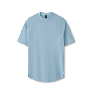 Camiseta Deportiva Personalizada para Hombre, Perforada, con Mangas Raglán, Transpirable, con Dobladillo Curvo, de Secado Rápido, para Entrenamiento, Fitness y Running - Product Image 1