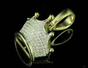 Colgante de Corona de Rey de Diseño, Plata 925, con Incrustaciones de Diamantes, Joyería Hip Hop para Hombre, Colgante de Moda - Product Image 5