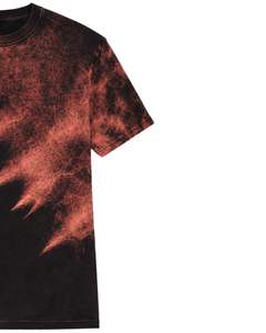 Camiseta Negra Tie Dye para Hombre, Cuello Redondo, Manga Corta, Algodón, Estilo Vintage, Casual, Streetwear, OEM, Venta al Por Mayor, Calidad de Exportación - Product Image 3