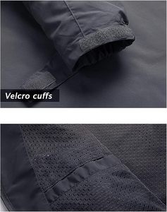 Veste coupe-vent à capuche pour homme, imperméable, imprimé cachemire, fermeture éclair intégrale, logo sur le devant, style streetwear décontracté, vêtement d'extérieur pour l'hiver - Product Image 6